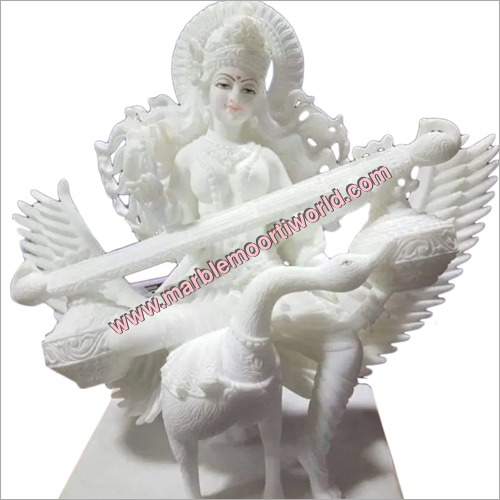 Marble Saraswati Statue