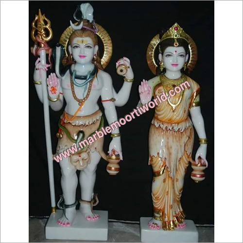 Marble Shiv Parvati Statue By MARBLE MOORTI WORLD