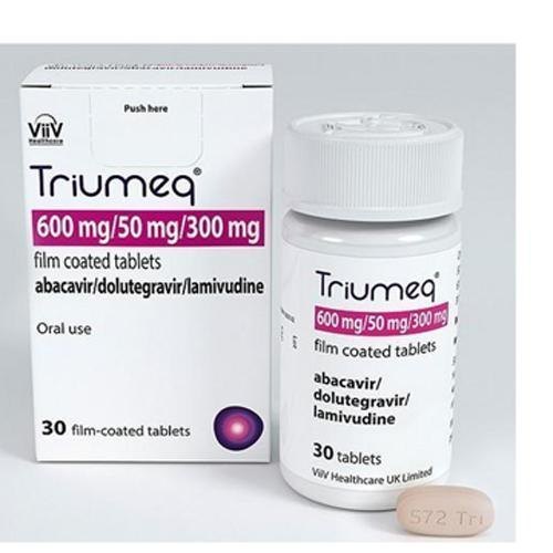 Dolutegravir Abacavir Lamivudine Tablet - 1 Piece Anti-Viral Medication for HIV Treatment | Recommended for Adults Teenagers and Aged Persons Store in Cool and Dry Place