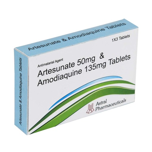 Artesunate & Amodiaquine Tablet - Anti-Malarial Treatment Dosage as Per Doctor's Advice Suitable for All