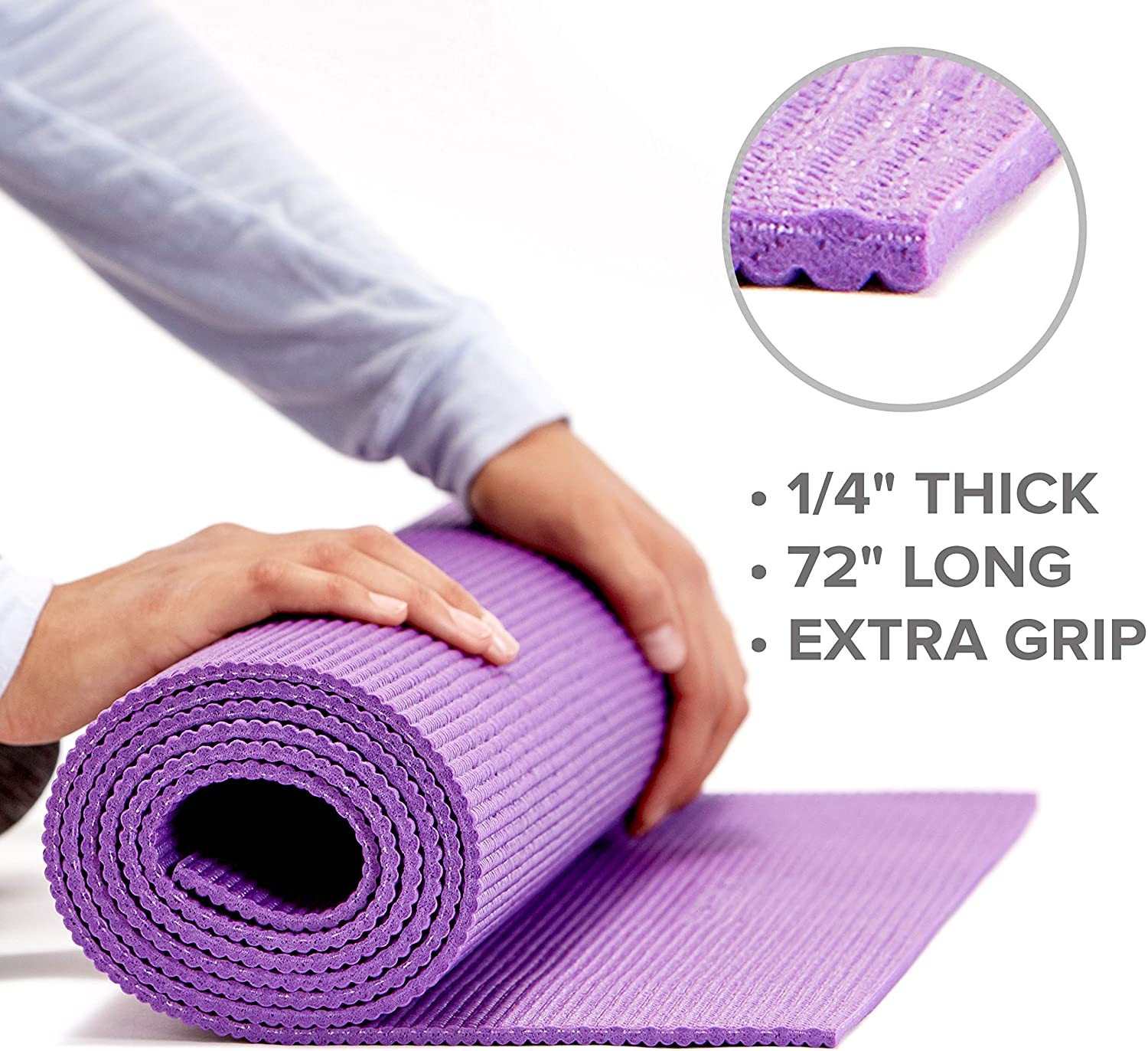 KD Essentials Premium Yoga Mat with Yoga Mat Carrier Sling