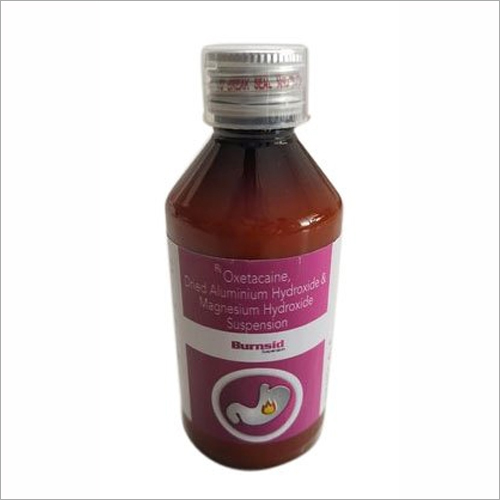 Burnsid Syp Ingredients: Alu.Hydroxide 0.291Gm + Magnesium Hydroxide 98Mg + Oxethacain 10Mg Gel