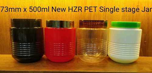500Ml Hzr Pet Cosmetic Jar Diameter: 73 Millimeter (Mm)