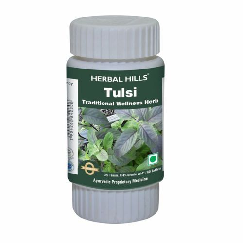 Herbal Hills Tulsi 60 Tablets 500 Mg Age Group: Suitable For All