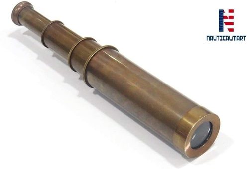 Antique Maritime Brass Telescope, Vintage Style, Functional, Sailor Gift