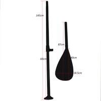 Adjustable Carbon Fiber Paddle - 145cm Length, 25-30mm Diameter | Lightweight Design, Ideal For Sup, Kayak, Raft, And Sport Boats