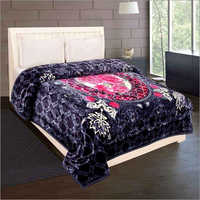 Shilay Navy Soft Mink Blanket