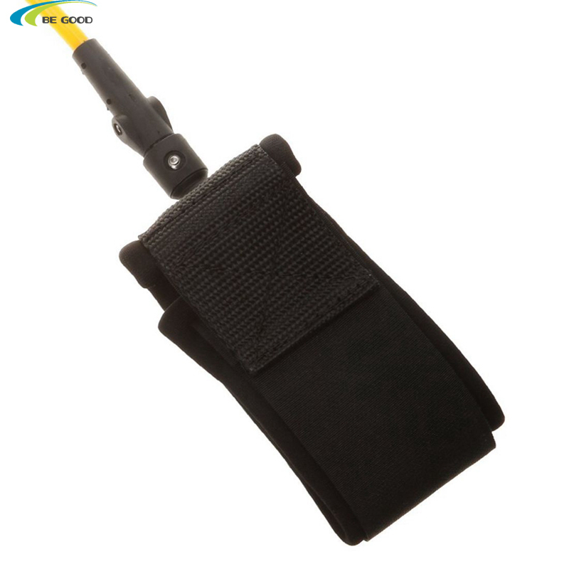 10ft leash for surf board stand up paddle board tether Super strong webbing rubber strap cuff and double swivel