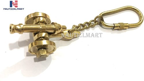 Metal Nauticalmart Brass Cannon Keychain