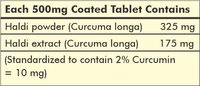 Herbal Hills Turmeric 60 Turmeric/ Curcuma/Curcuma longa -500 mg
