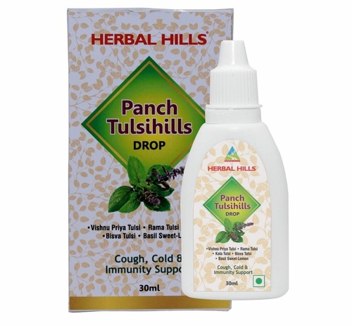 Herbal Hills Panch Tulsi Hills 30ml Drops-cough & Cold, Immunity Booster