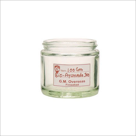 100ml Cream Glass Jars