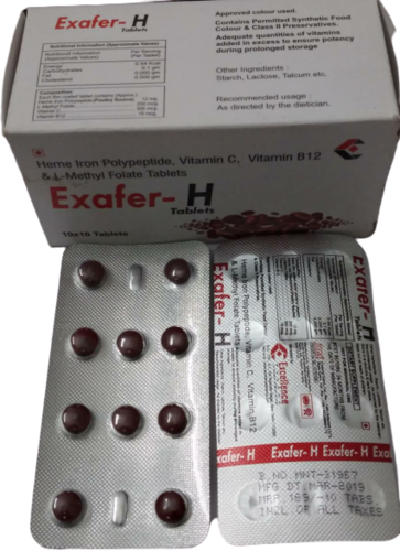 Heme Iron Polypeptide vitamin C & L- Methyl folate