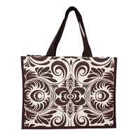 Soft Handle Allover Print Canvas Tote Bag