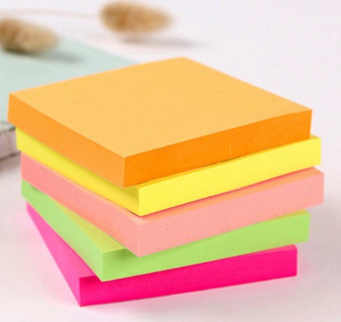 Fluorescent Paper Self Adhesive and Removable Sticky Notes