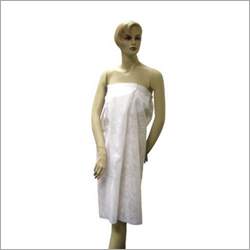 Disposable White Salon Gown