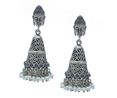 Jhumka Oxidised Earrings
