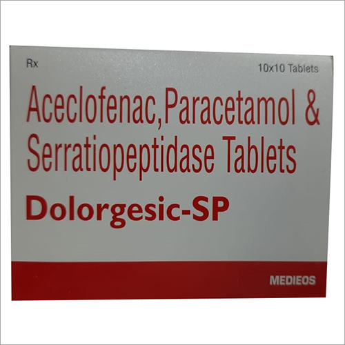 Dolorgesic - SP Aceclofenac And Paracetamol And Serratiopeptidase Tablets