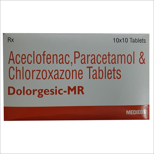 Aceclofenac And Paracetamol And Chlorzoxazone Tablets