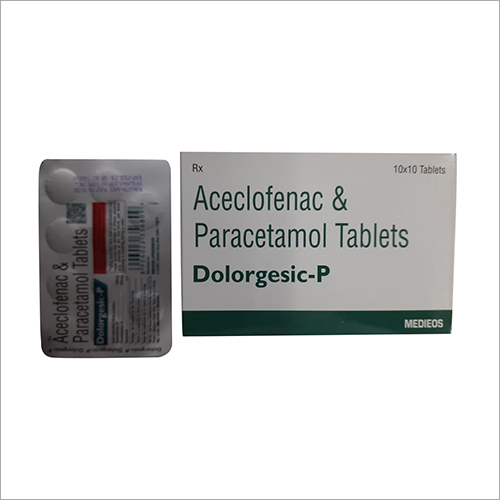 10 x10 Aceclofenac And Paracetamol Tablets