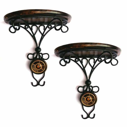 Wooden & Iron Wall Bracket