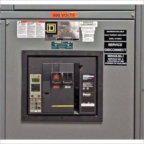 Electrical Control Panel Label and Sticker