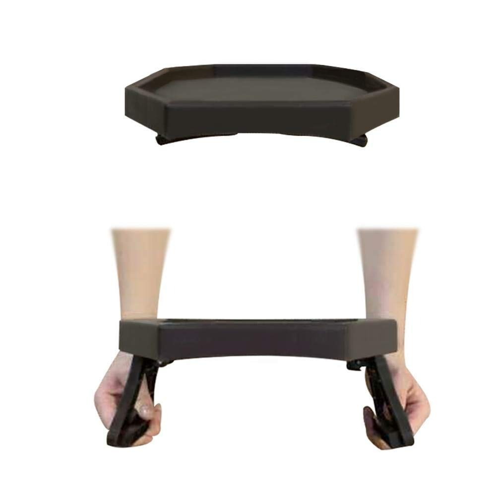 Wooden Handicraft Couch Arm Tray Folding Table Octagon Shape