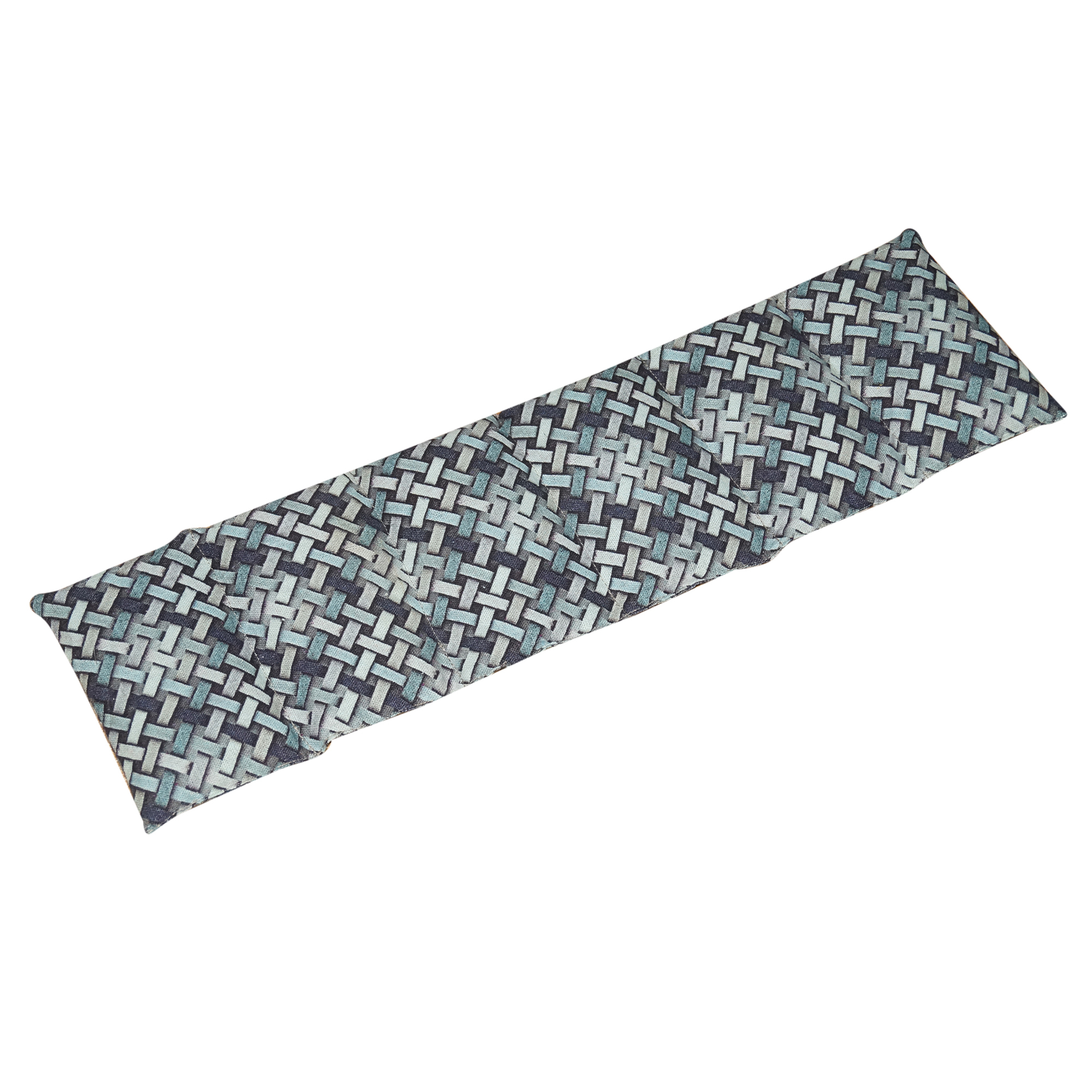 Microwavable Neck Shoulder Wrap having fill of organic flax Seed