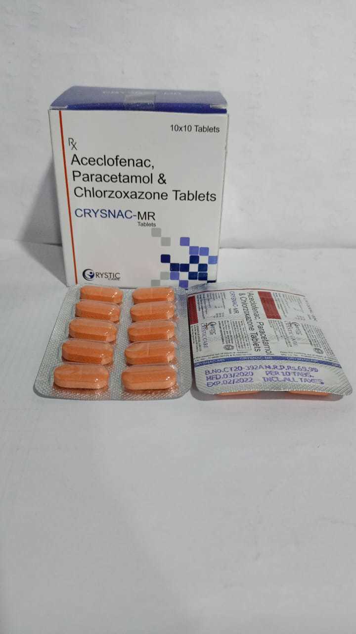 Aceclofenac Paracetamol Chlorzoxazone Tablets