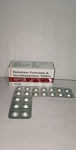 Diclofenac Pottasium & Serratiopeptidase Tablets