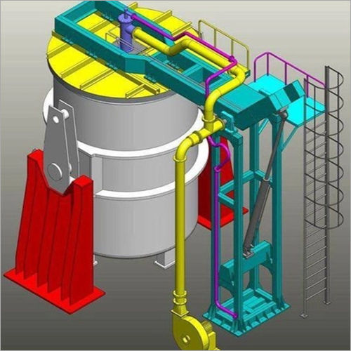 Strong Horizontal Preheating Station For Steel Casting Ladle