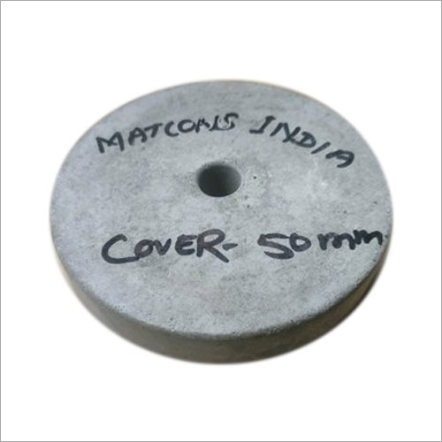Round Concrete Cover Block - 50 mm Diameter, Round Shape, For Column Reinforcement | Made of Durable Concrete, Suitable for 8-12 mm Reinforcement