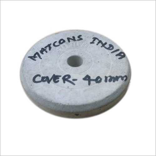 Concrete Cover Block - 40 mm Round Design, Reinforcement Diameter 8-12 mm, Durable Material