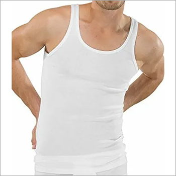 Mens White Vest