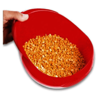 Plastic Rice Washing Bowl Strainer - 22x17x9.5 cm | Multicolour, User-Friendly Design for Effortless Rinsing and Draining of Pasta, Rice, Fruits, and Vegetables