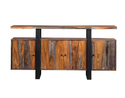 Live edge sideboard with top and iron