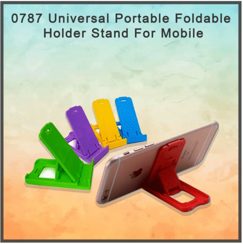 Universal Portable Foldable Holder Stand For Mobile - Lightweight & Compact Design, Supports Vertical & Horizontal Viewing for Hands-Free Usability