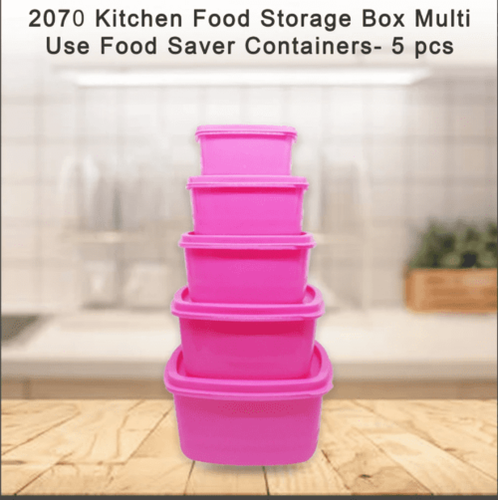 Kitchen Food Storage Box Multi-Use Food Saver Containers- 5 Pcs Use: Hotel