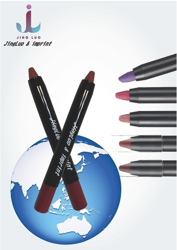 JingLuo & Imprint Rotating Lipstick Pen Waterproof Non-stick Cup (red bean paste By JINGLUO INTERNATIONAL CO., LTD.