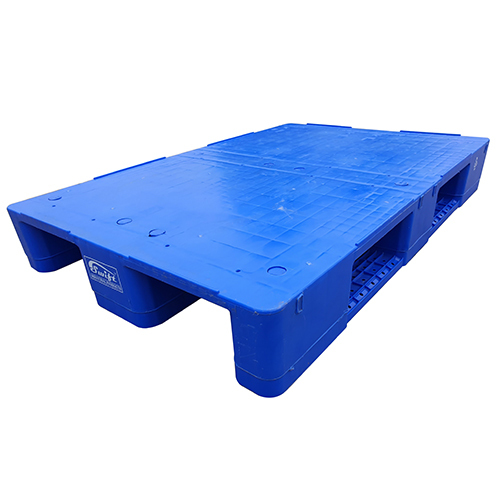 4 Way Entry Non Reversible One Piece Molded Steel Reinforced Rackable Plastic Pallet By NISHKA IMPEX