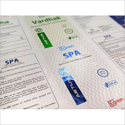 Agricultural  Products Packaging Metallic Label