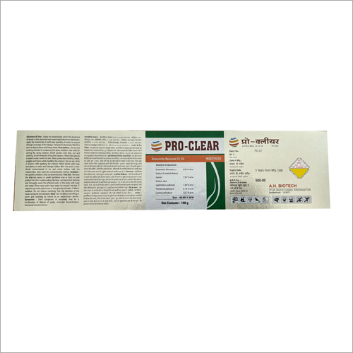 Printed Pesticides Labels
