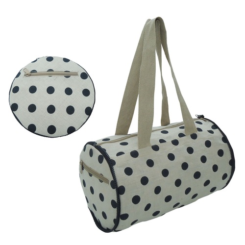 Easy To Carry Natural Juco Folding Duffle Tote Bag