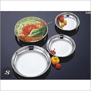 Stainless Steel Halwa Plate