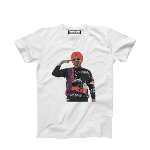 Mens Sidhu Design T Shirt - Cotton Blend, Short Sleeve, O-Neck | Stylish Printed Pattern for Casual Male Wear