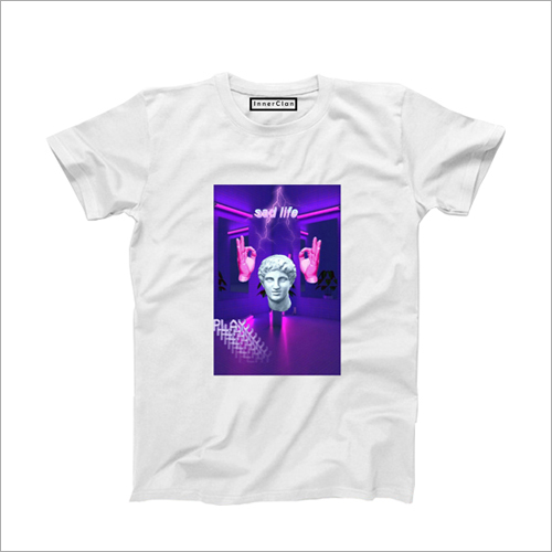 Customized Cotton Blend Men's T-Shirt - O-Neck, Short Sleeves | Printed Pattern Design