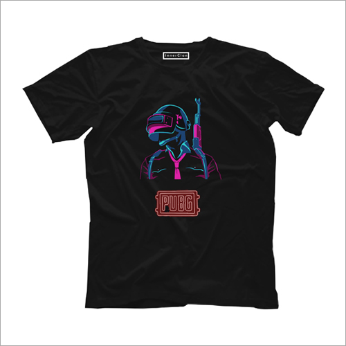 Men's Cotton Blend Pubg Graphic T-shirt - Size M, L, S, Xl | Short Sleeve, Printed Pattern Design