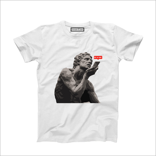 Mens Lonely Design T Shirt - Cotton Blend | O-Neck, Short Sleeves, Printed Pattern, Ideal for Casual Wear, Perfect for Everyday Style
