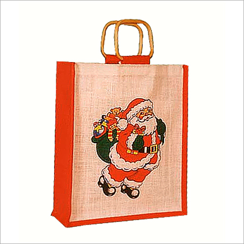 Jute Designer Christmas Bags
