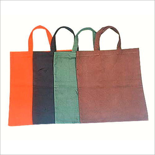 Multicolour Plain Cotton Canvas Bags